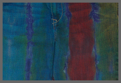 Detail from Festive ladies jeans